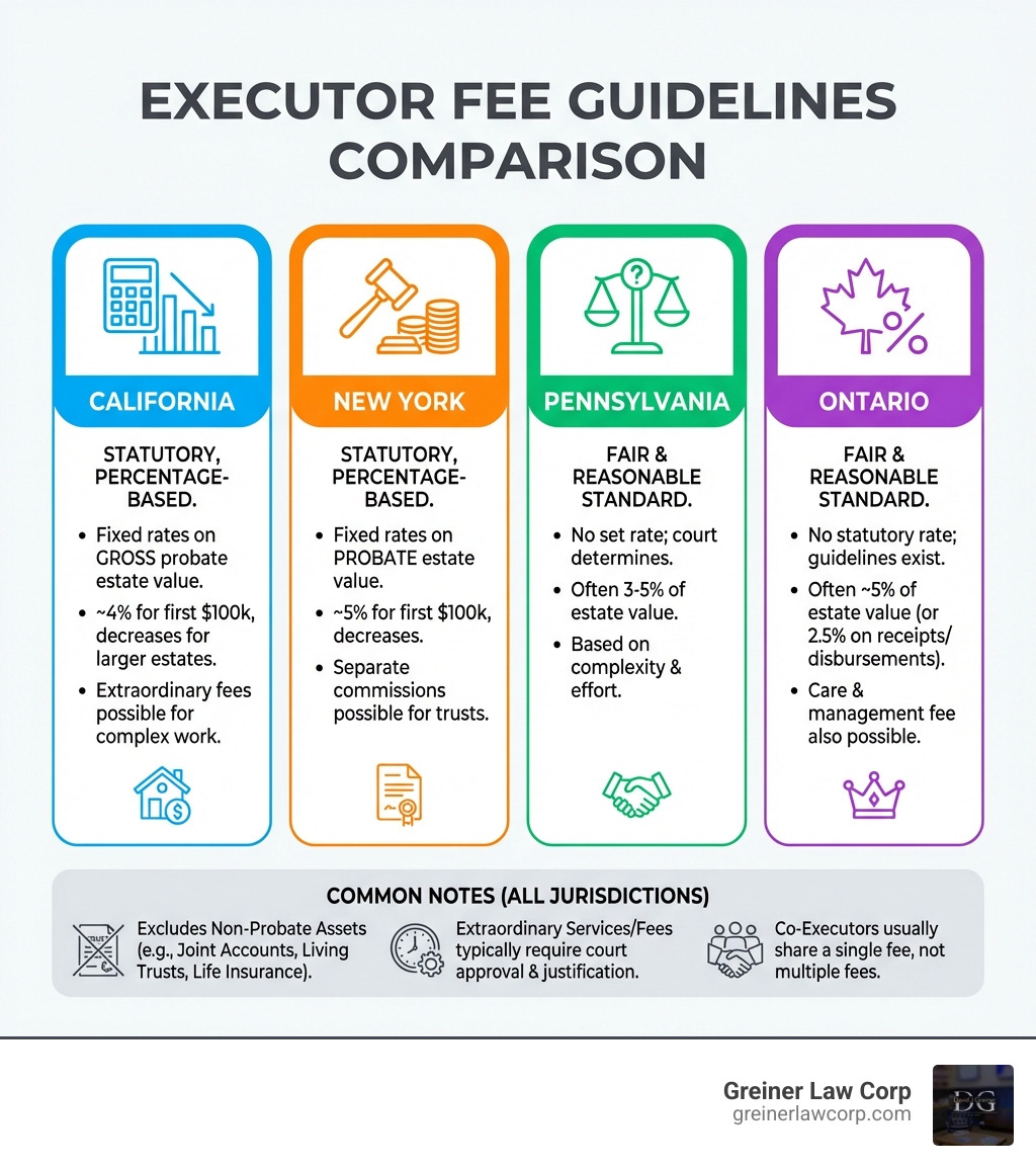 Executor Expenses Table Normal Executor Fees: Estate Administration Cost Guide
