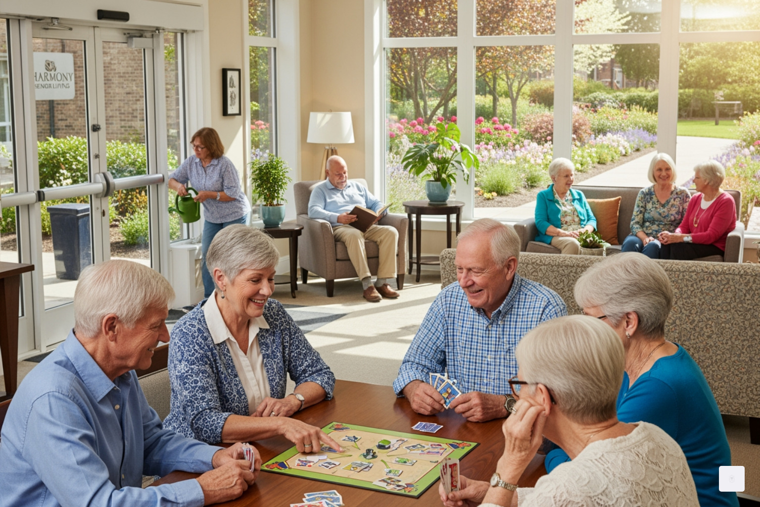 clean, well-lit studio or one-bedroom apartment in a senior community - affordable independent living facilities