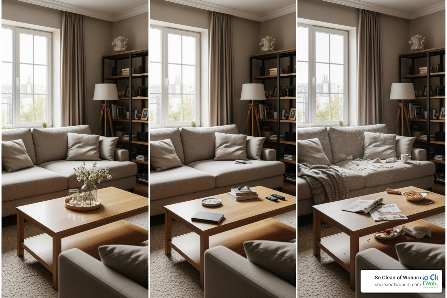 table comparing weekly bi-weekly and monthly cleaning services - bi-weekly cleaning service near me