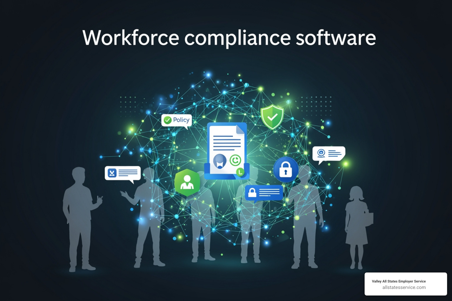 software interface showing integrated modules for Payroll, Leave Management, and Scheduling - workforce compliance software