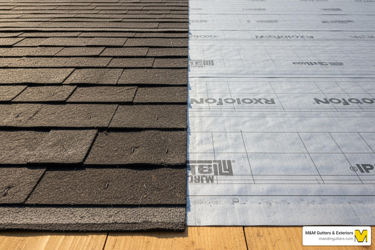 Felt vs Synthetic Underlayment Comparison - 30 pound felt Felt vs Synthetic Underlayment Comparison - 30 pound felt