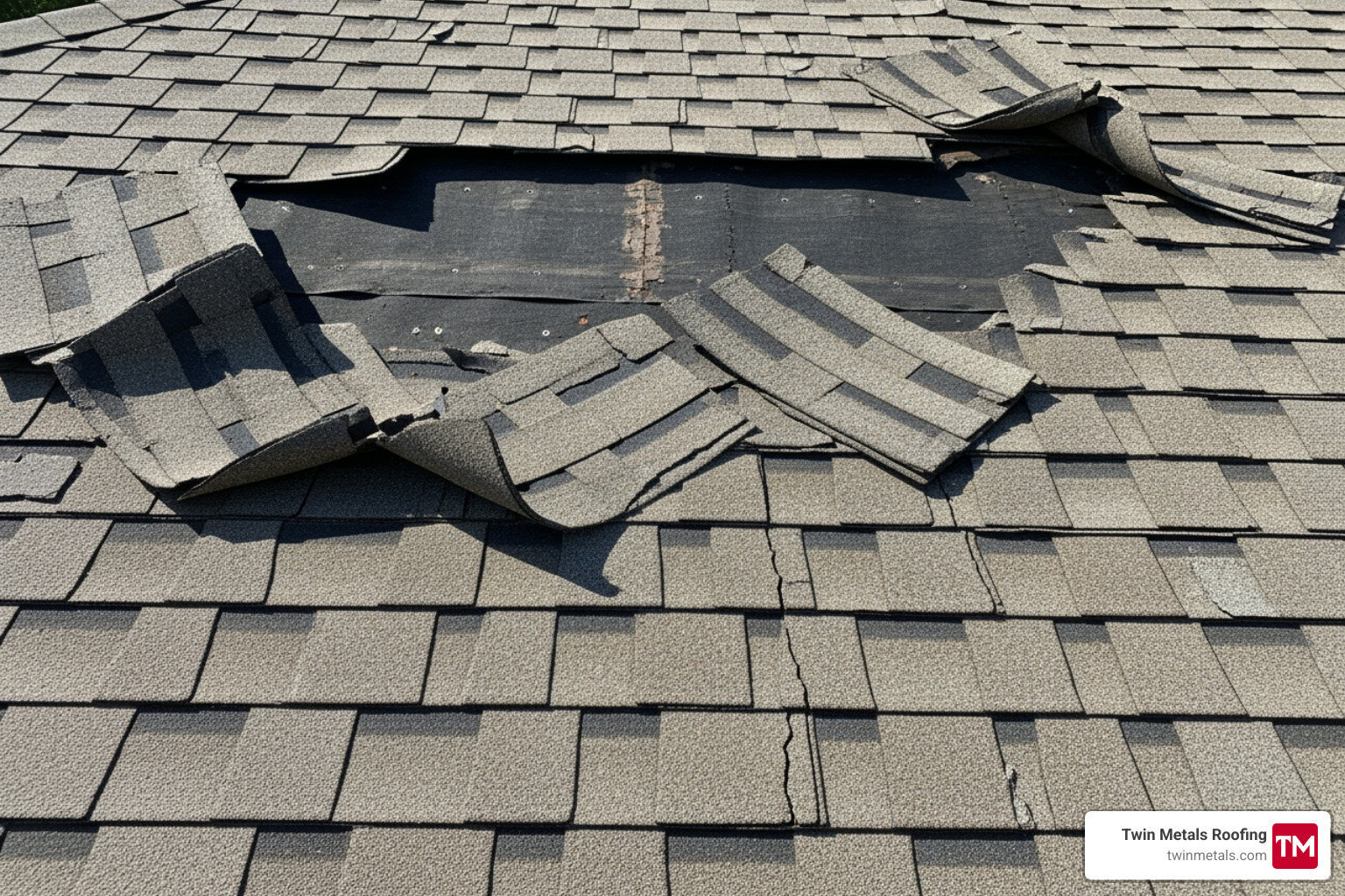 curling and missing asphalt shingles on a roof - a new roof curling and missing asphalt shingles on a roof - a new roof