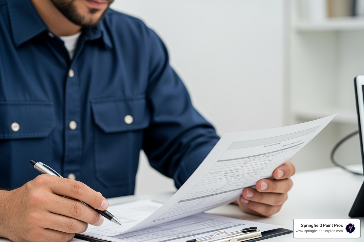 professional painter detailed quote - Commercial interior painting cost