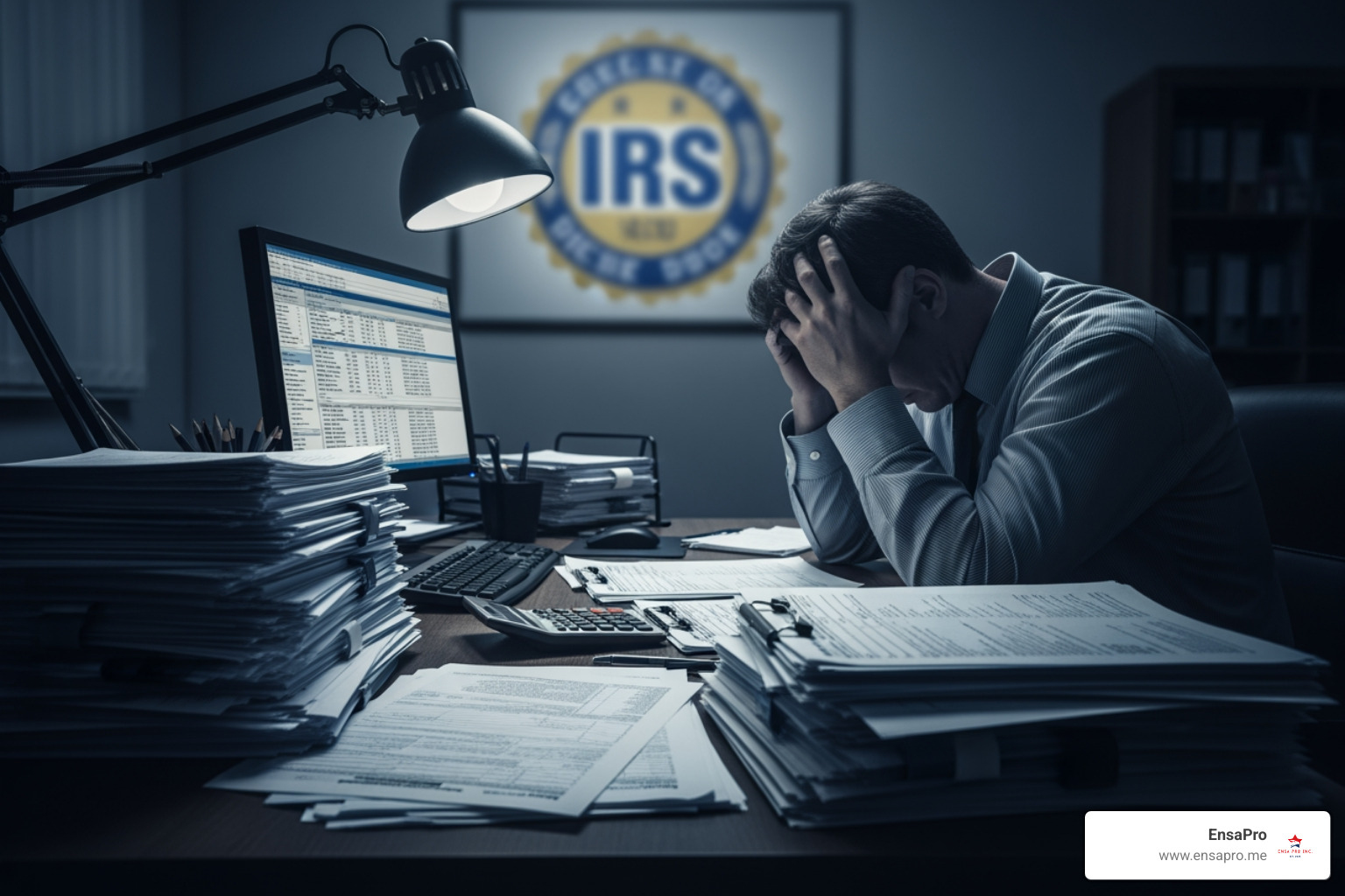 IRS online account dashboard on a computer screen - IRS tax compliance