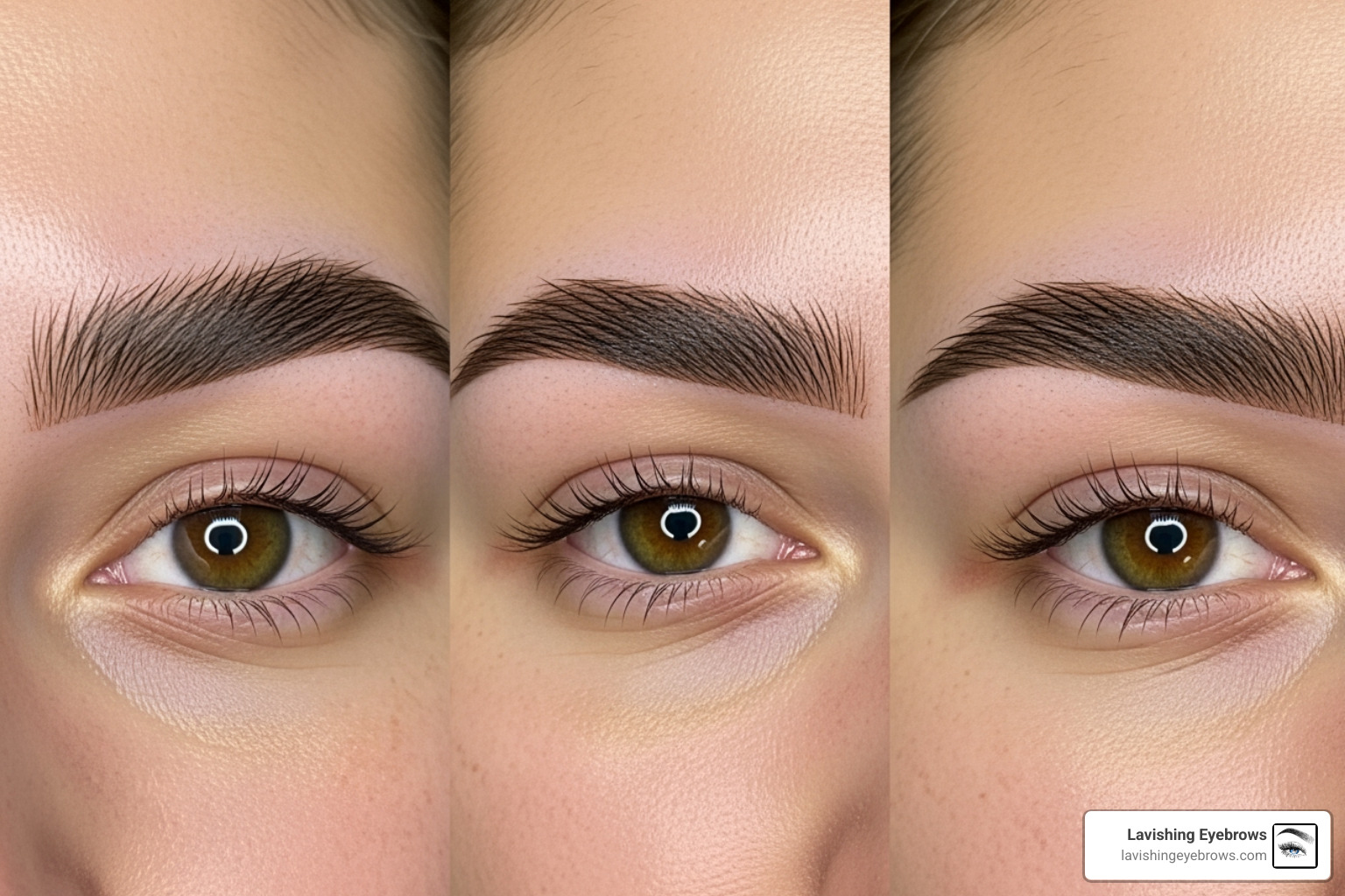 comparing the visual results of microblading, powder brows, and combo brows - Cosmetic brow tattooing