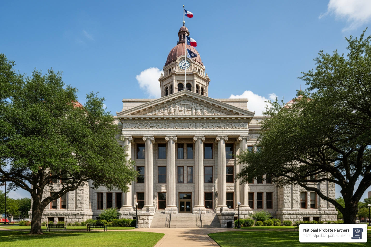 Texas courthouse exterior - elder guardianship Texas