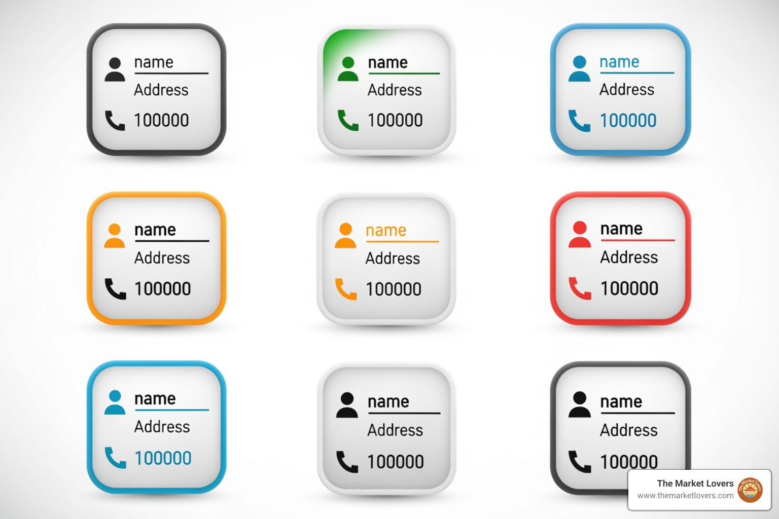 consistent Name, Address, and Phone number (NAP) across multiple platform logos - find local businesses online