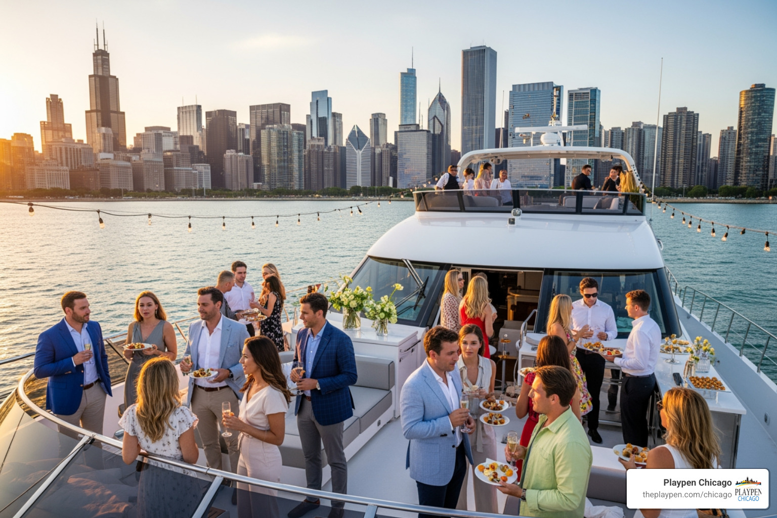Boats gathered in The Playpen Chicago - how to get invited to yacht parties in chicago Boats gathered in The Playpen Chicago - how to get invited to yacht parties in chicago