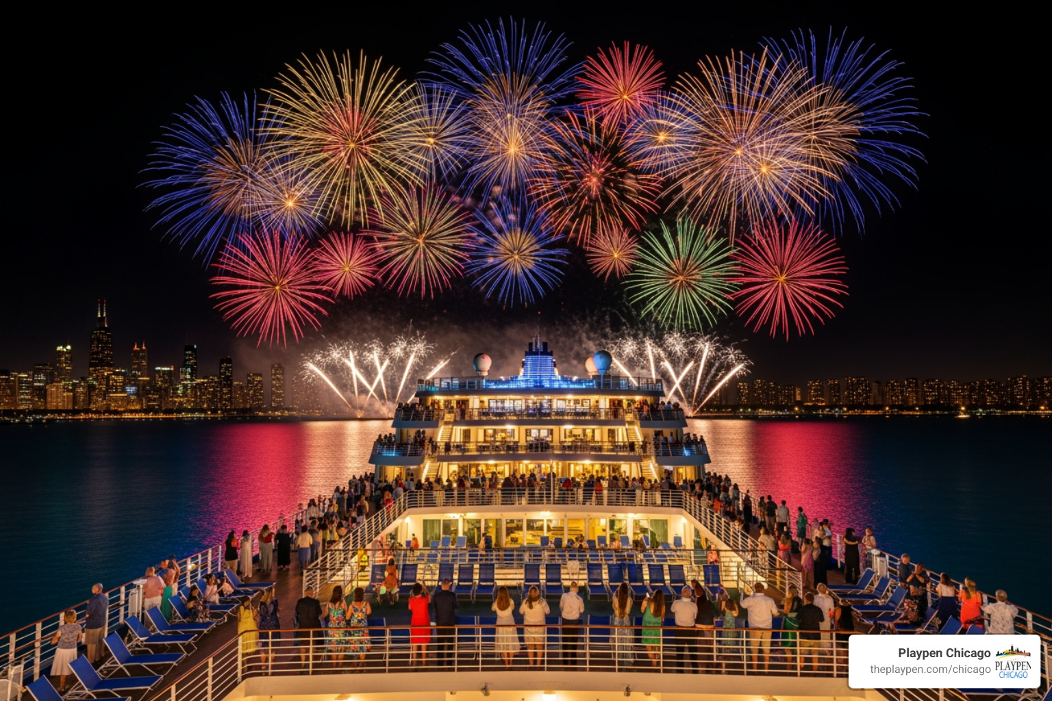 A ticketed fireworks cruise on Lake Michigan - how to get invited to yacht parties in chicago A ticketed fireworks cruise on Lake Michigan - how to get invited to yacht parties in chicago