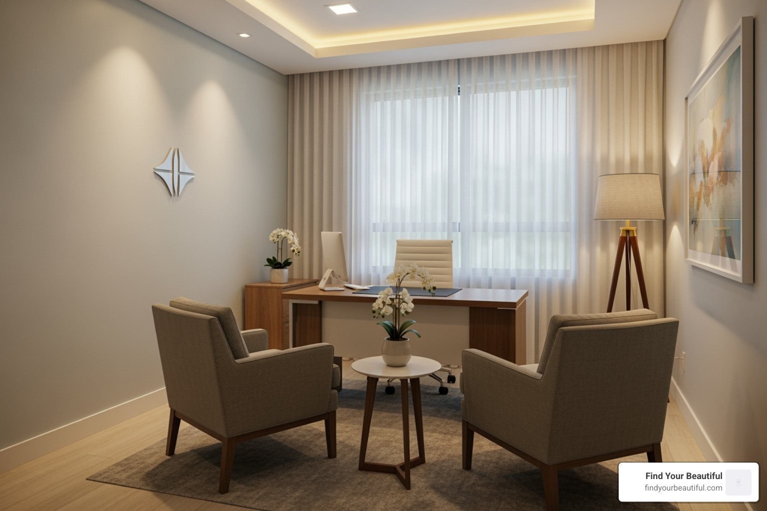 professional and welcoming consultation room - mini facelift san antonio