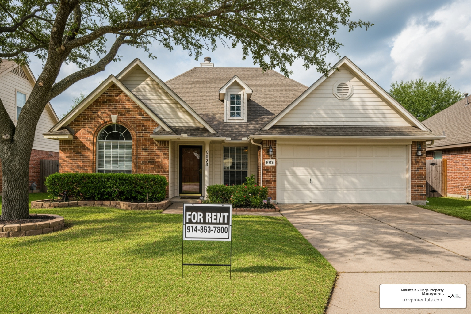 rental property with a For Rent sign - Tenant screening services