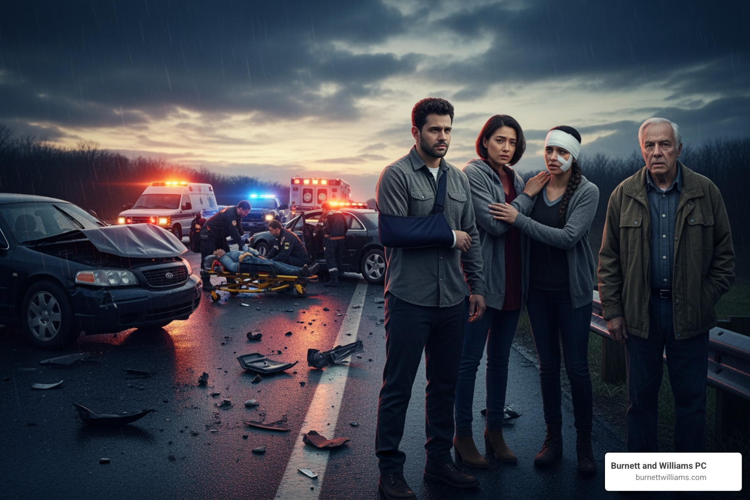 Infographic showing the personal injury attorney's role: Initial consultation and case evaluation; Evidence gathering and investigation; Filing insurance claims and legal documents; Negotiating settlements with insurance companies; Representing clients in court if necessary; All while working on a contingency fee basis with no upfront costs - accident injury attorneys Infographic showing the personal injury attorney's role: Initial consultation and case evaluation; Evidence gathering and investigation; Filing insurance claims and legal documents; Negotiating settlements with insurance companies; Representing clients in court if necessary; All while working on a contingency fee basis with no upfront costs - accident injury attorneys