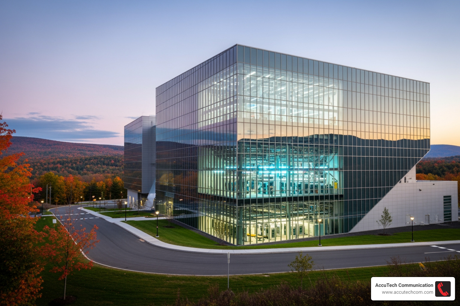 map showing network routes from New England to major business centers - Data Center Services New England