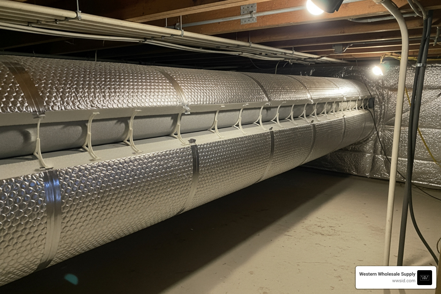 heat resistant bubble wrap being correctly installed on ductwork with spacers - heat resistant bubble wrap heat resistant bubble wrap being correctly installed on ductwork with spacers - heat resistant bubble wrap