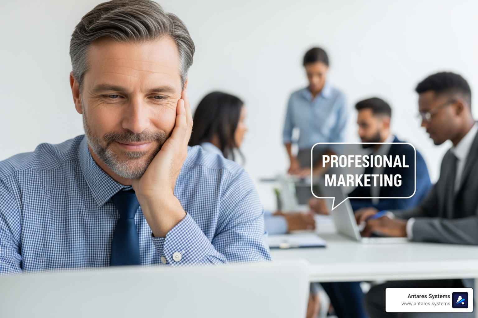 business owner relieved experts handle marketing - online marketing companies