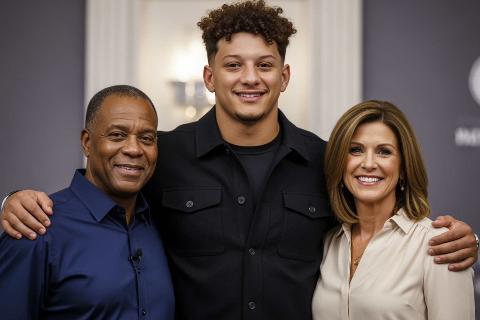 Pat Mahomes Sr. and Randi Martin cheering from the stands at a Kansas City Chiefs game - patrick mahomes parents