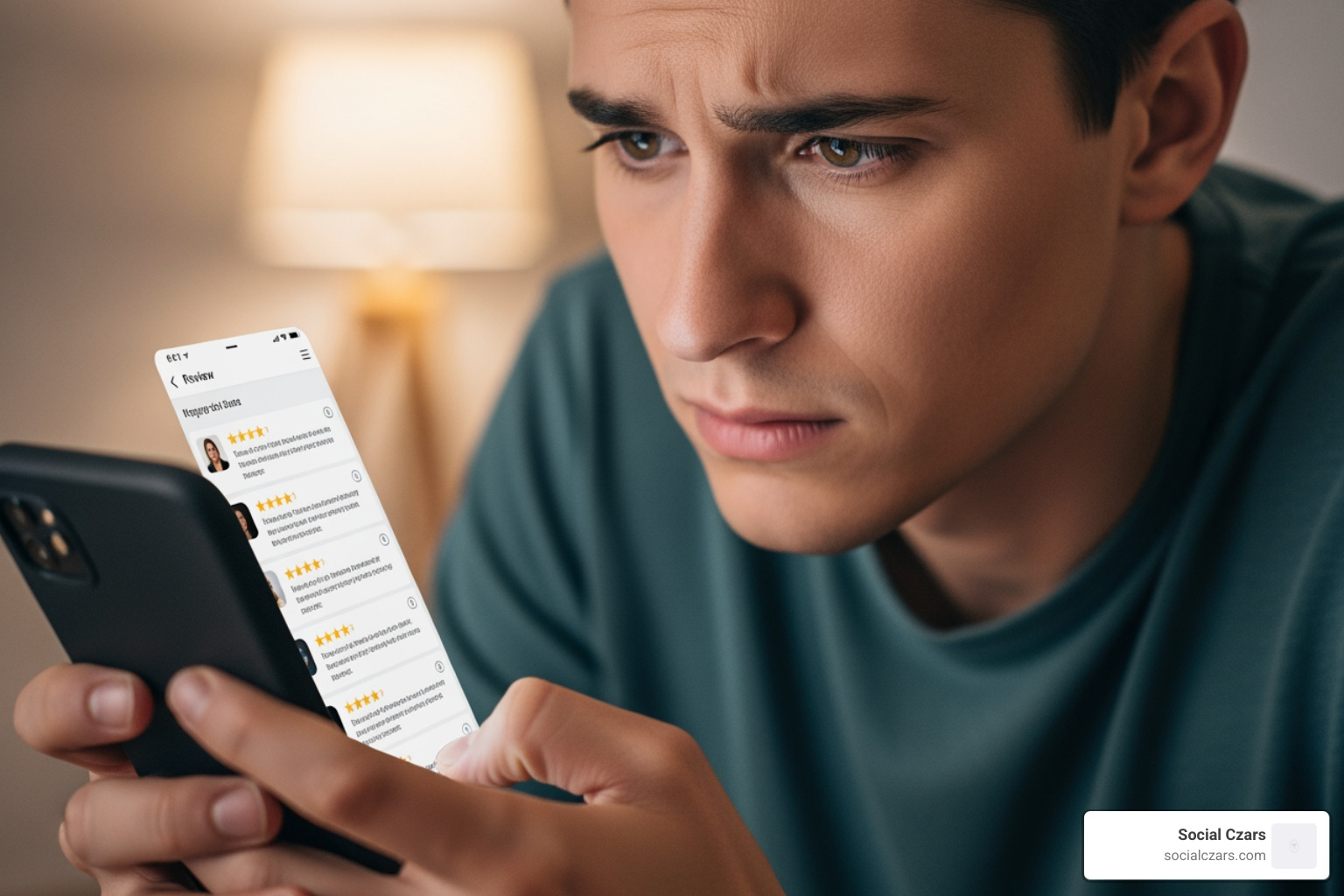 person looking at negative reviews on a phone - miami reputation management person looking at negative reviews on a phone - miami reputation management