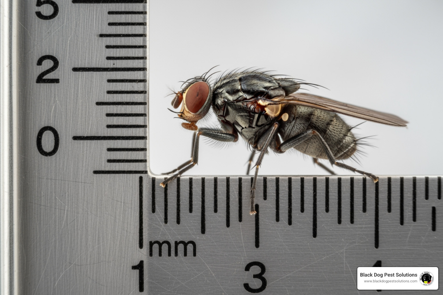 common fruit fly next to a ruler - commercial fruit fly control common fruit fly next to a ruler - commercial fruit fly control