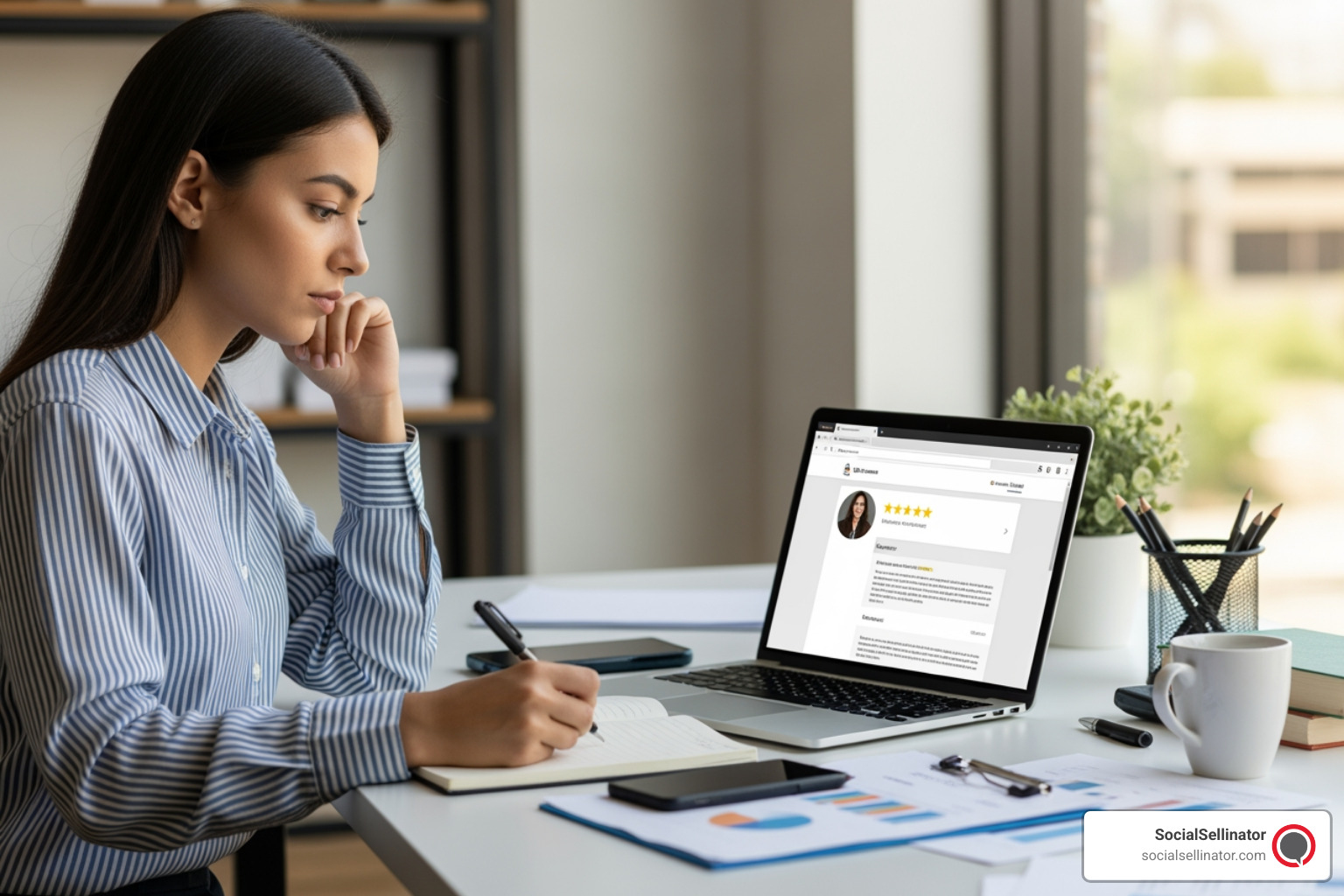 A person organizing digital marketing tasks on a tablet with a calendar and checklist overlay - How to reply reviews?