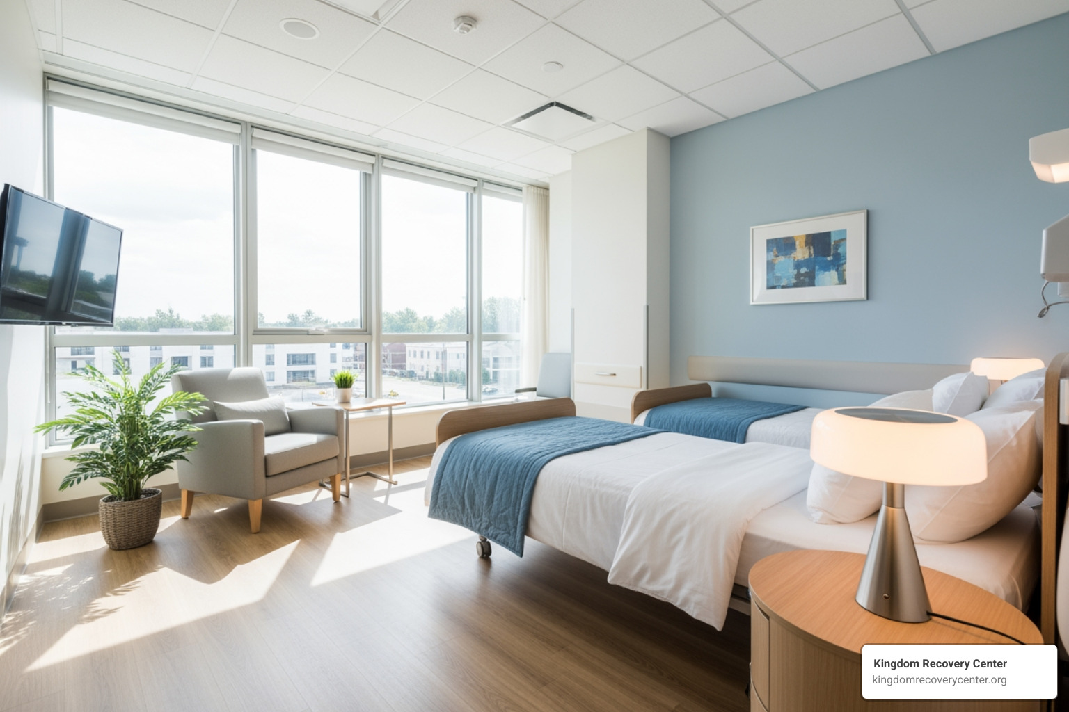 a comfortable, welcoming room in a modern rehab facility with natural light - Top Inpatient Drug Rehab in Tennessee Covered by Insurance