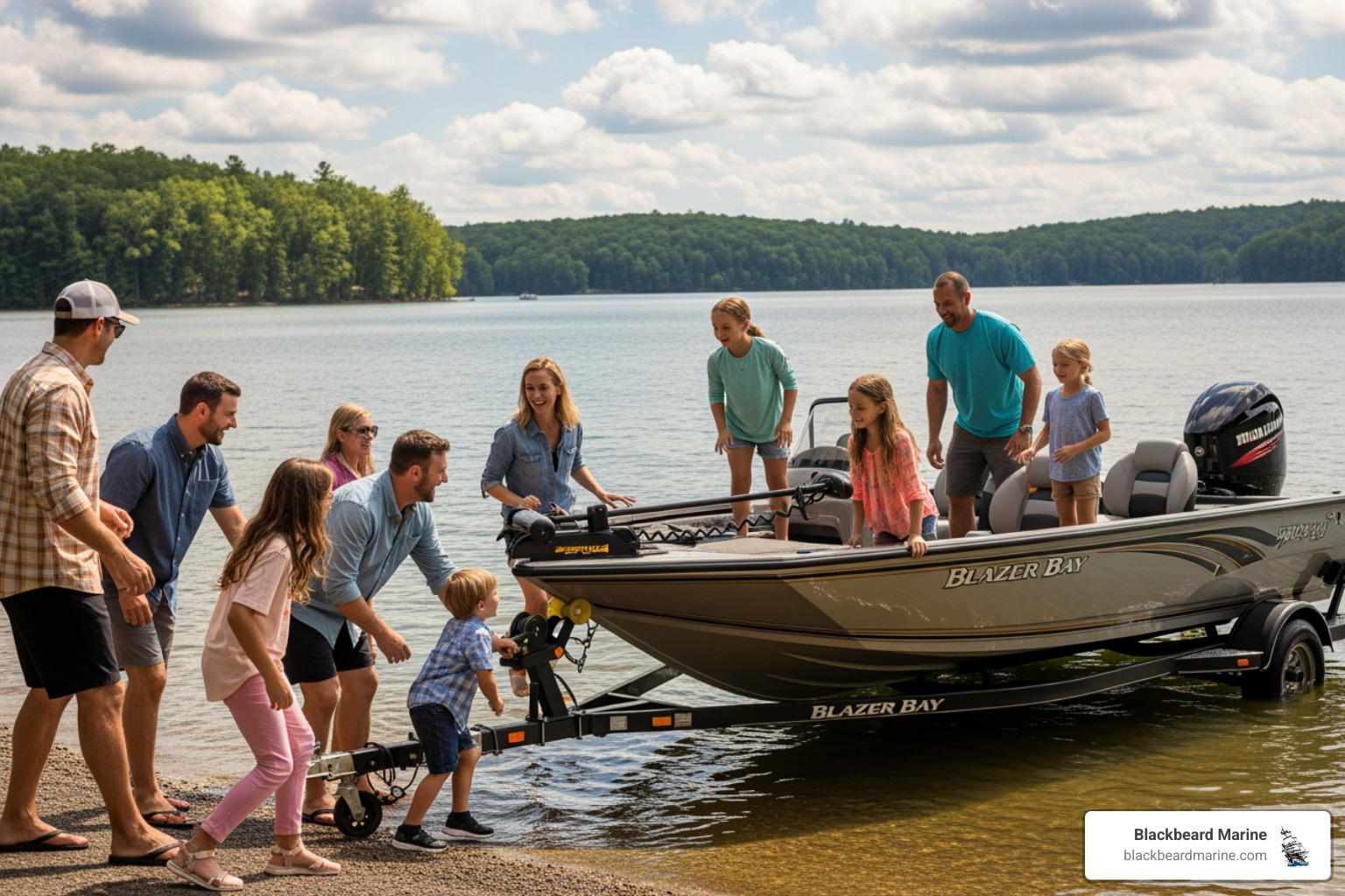 Blazer Bay boat ready for launch - current boat financing rates