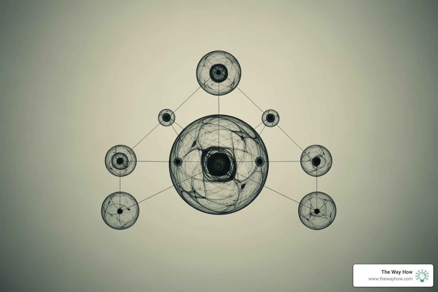 A topic cluster model illustrating how a core topic is supported by various sub-topics and content pieces - lead generation strategy