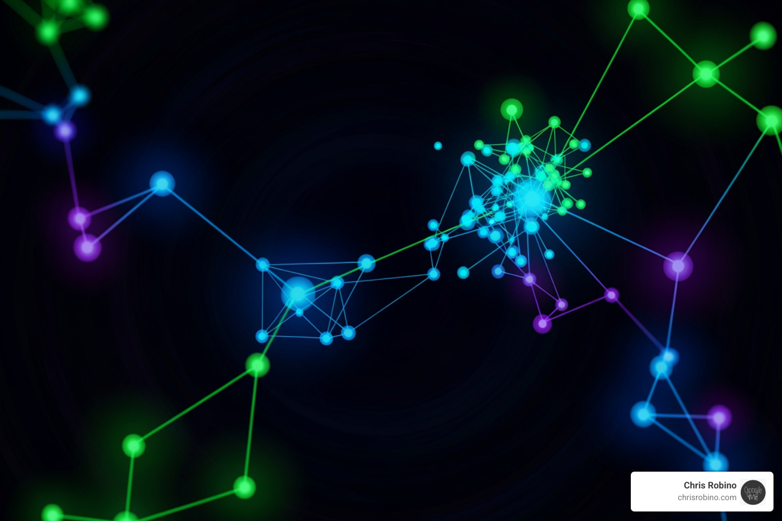 Abstract cybersecurity graphic with interconnected data points - it consultancy