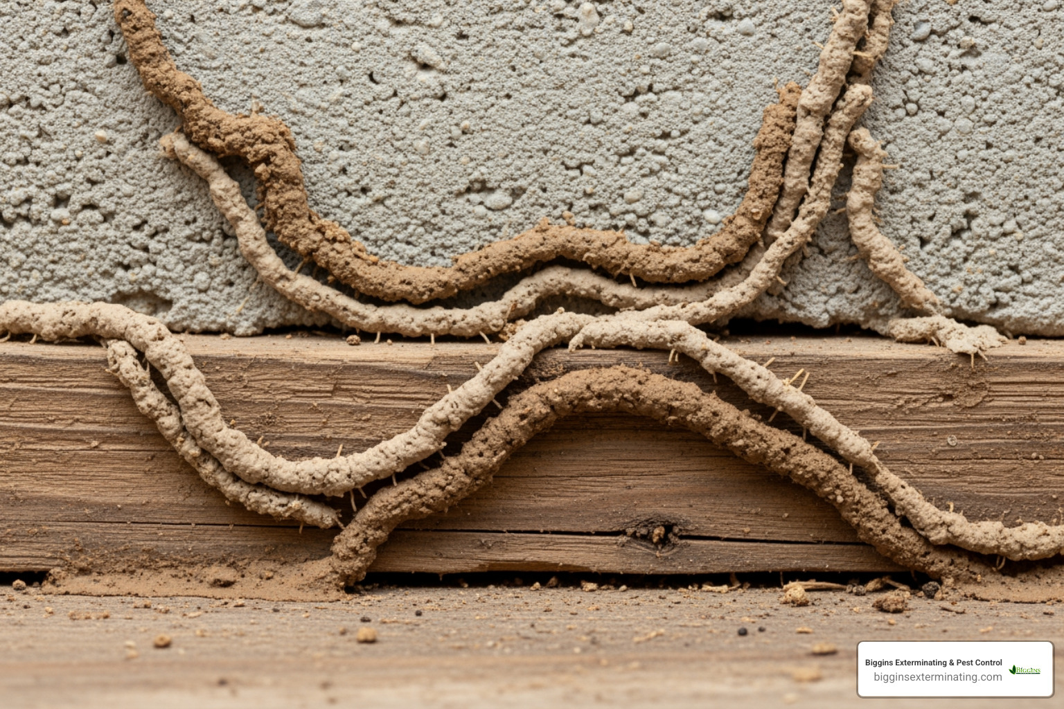 termite mud tubes - termite exterminator Billerica MA