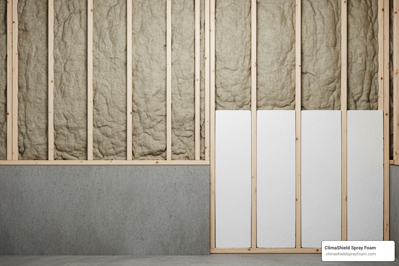 neatly insulated basement wall - average insulation cost