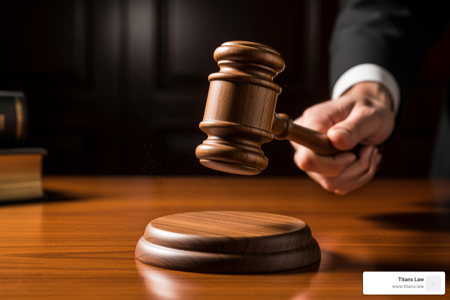 A gavel striking a block, symbolizing a legal judgment - contract dispute Florida A gavel striking a block, symbolizing a legal judgment - contract dispute Florida