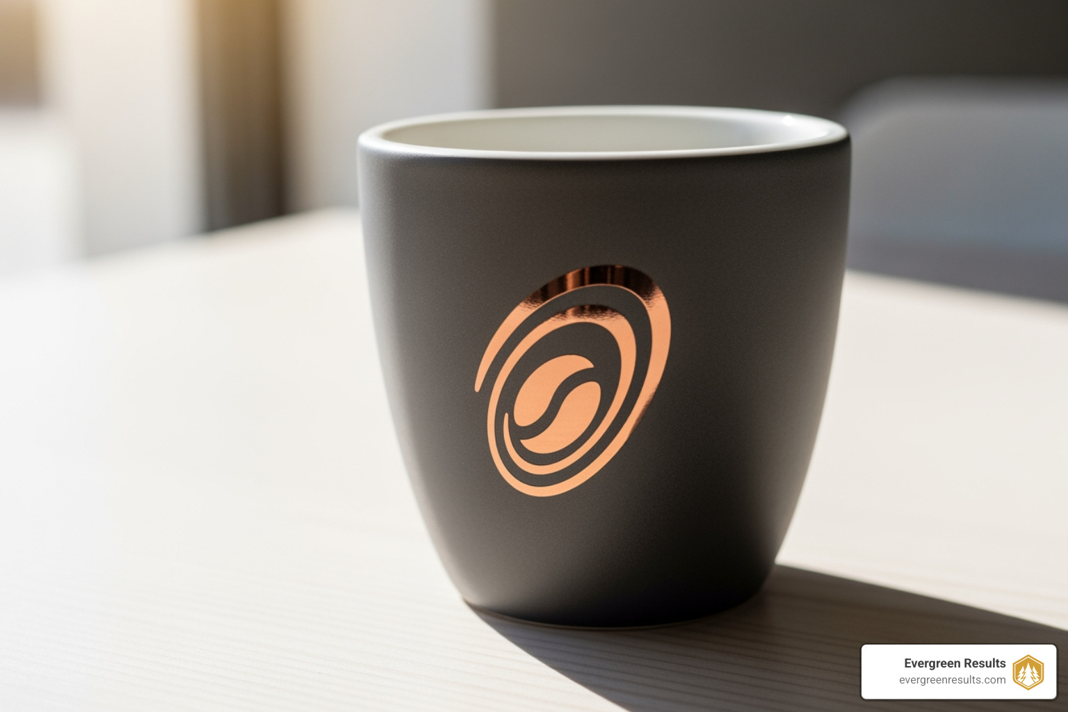 coffee cup with unique logo - coffee shop marketing