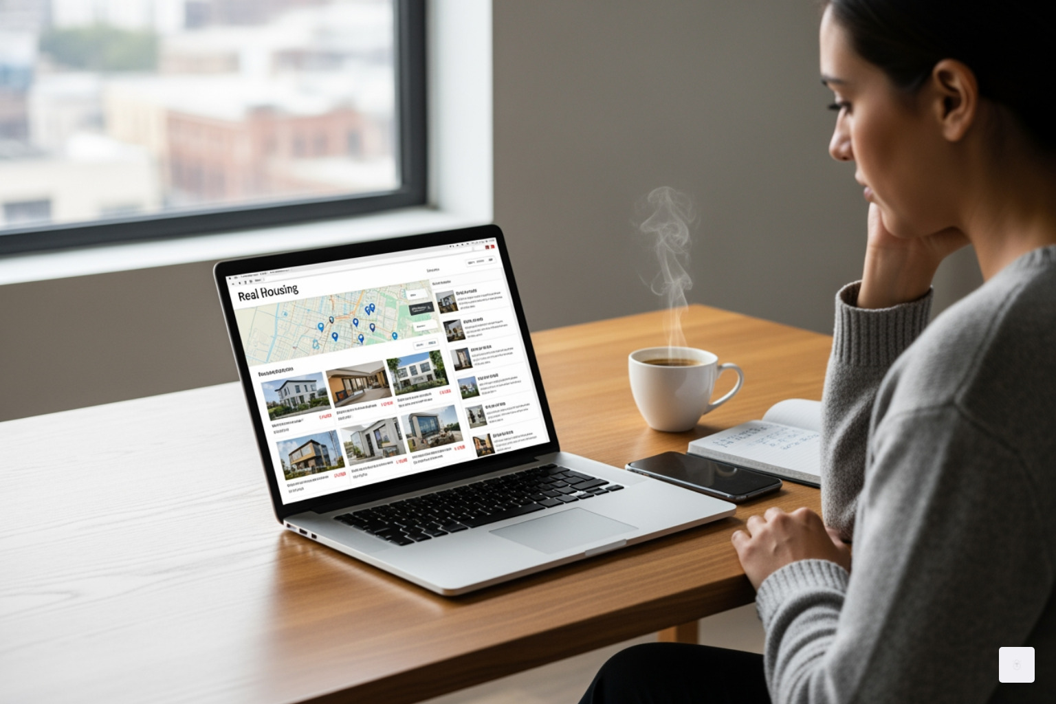 A person using a laptop to search for housing listings - Disability friendly apartments A person using a laptop to search for housing listings - Disability friendly apartments