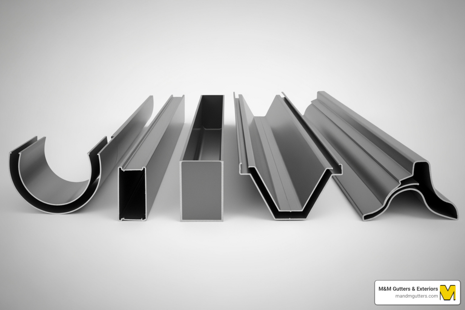 Different FRP gutter profiles including U-shape, box, valley, and eaves gutters - frp rainwater gutter
