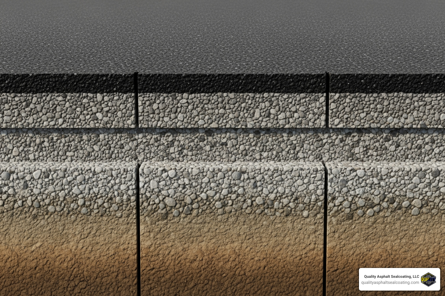 cross-section of an asphalt parking lot - asphalt parking lot cost