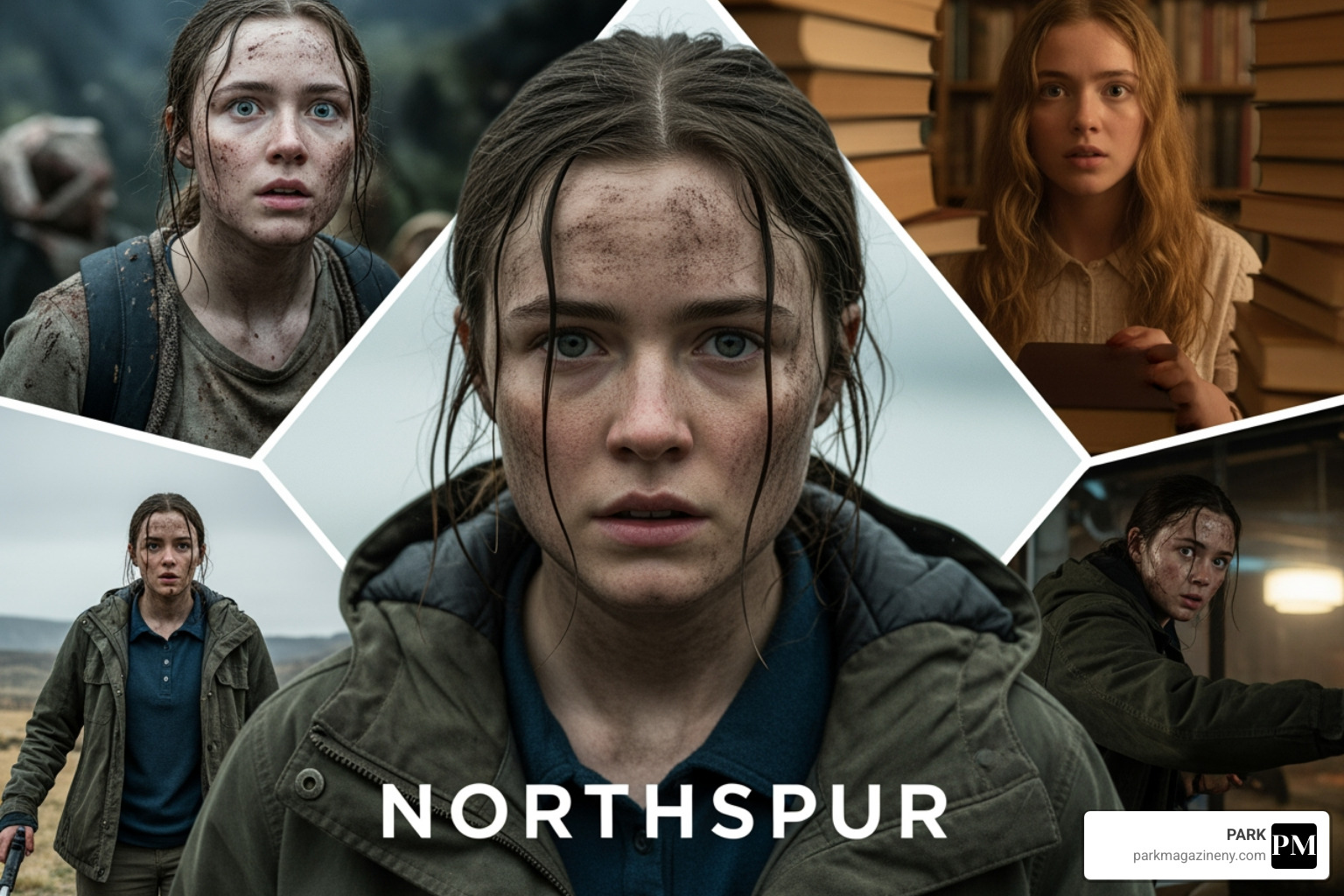 A collage of Nell Fisher in her various roles, including Northspur, Evil Dead Rise, and Bookworm - nell fisher A collage of Nell Fisher in her various roles, including Northspur, Evil Dead Rise, and Bookworm - nell fisher