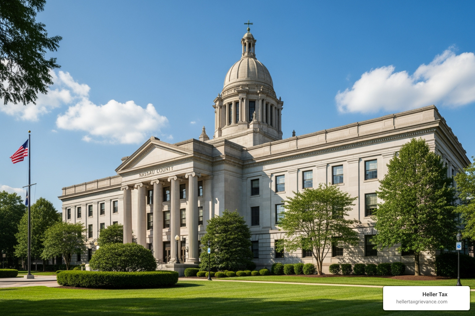 Nassau County government building in Mineola - Old Westbury property tax grievance Nassau County government building in Mineola - Old Westbury property tax grievance