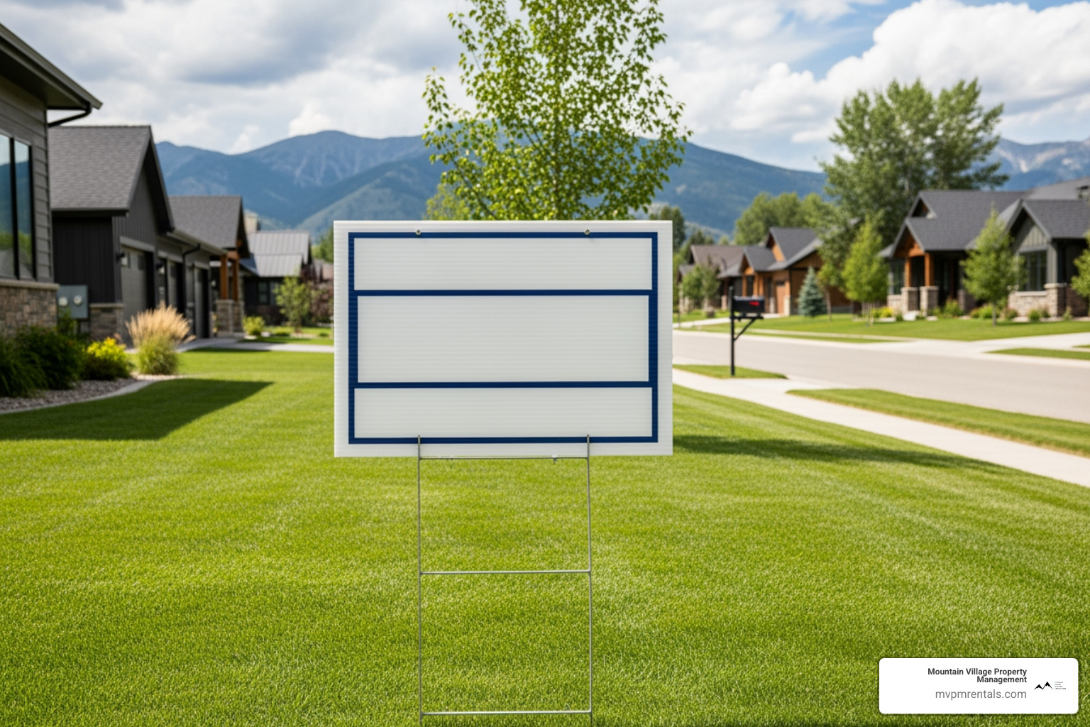 For Rent sign with phone number - Bozeman property management services