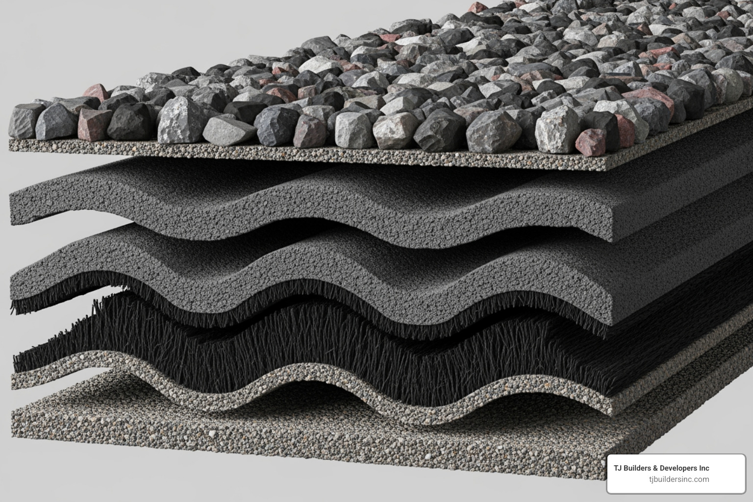 cross-section diagram of a modern fiberglass asphalt shingle - asphalt shingle roof