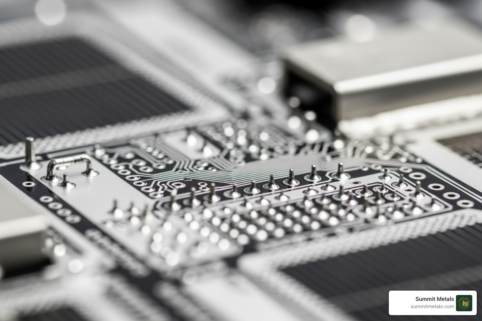 silver being used in a high-tech application like a solar panel or circuit board - buying selling silver