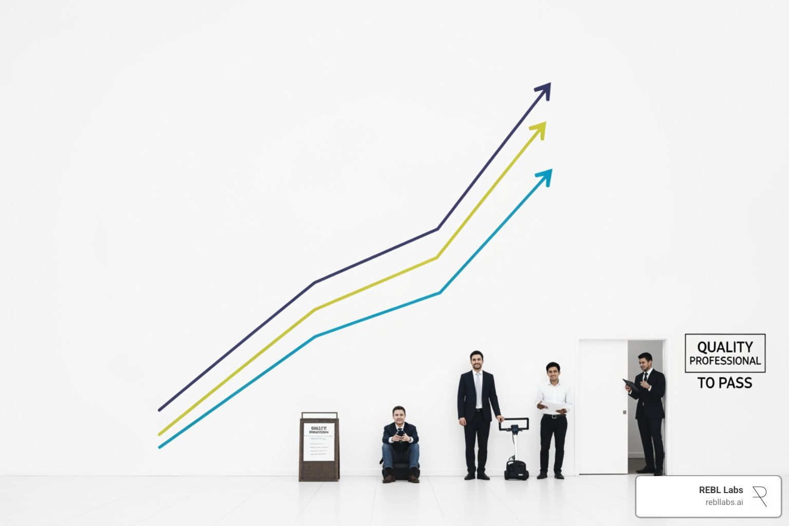 chart showing upward trends for efficiency, personalization, and cost savings - how sales teams can automate outreach to potential clients