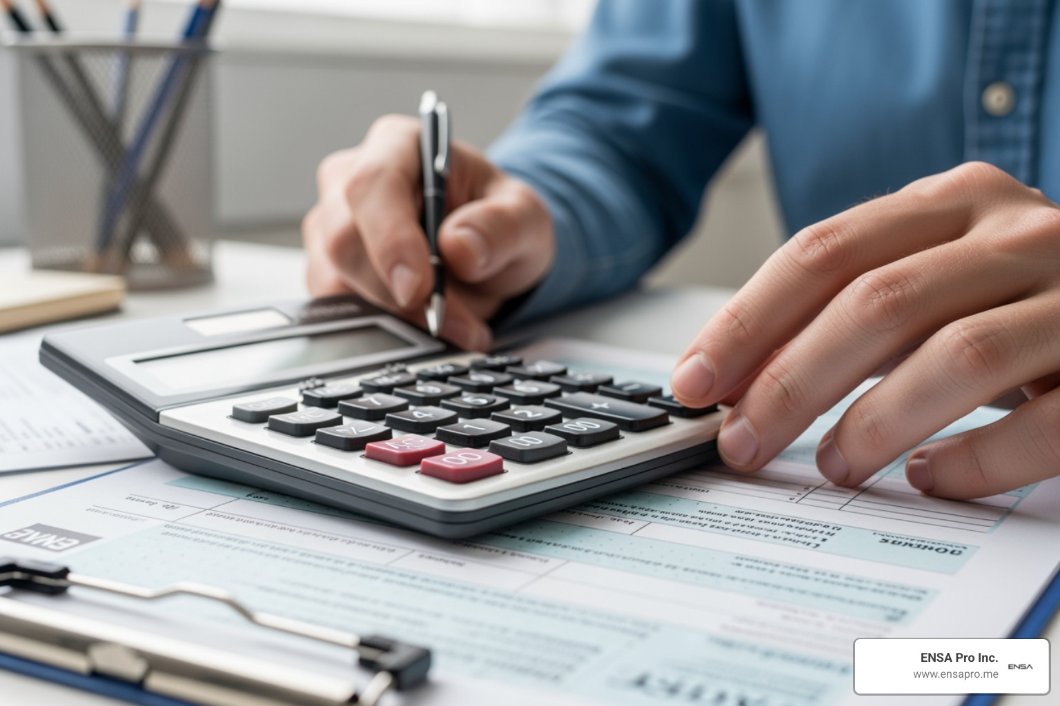 image of a tax form and calculator - self employment tax deductions image of a tax form and calculator - self employment tax deductions