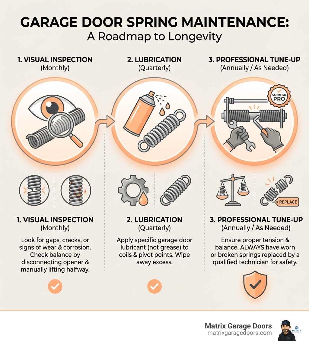 comparing a torsion spring system and an extension spring system - Garage door spring replacement