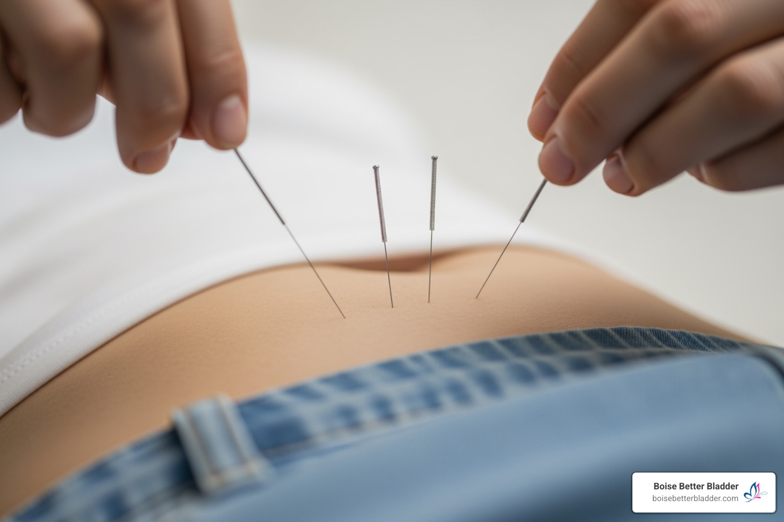 Acupuncture needle placement - Acupuncture pelvic floor Acupuncture needle placement - Acupuncture pelvic floor