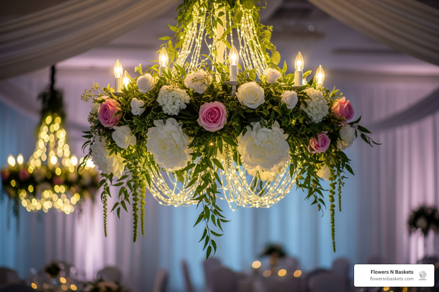 floral chandelier with fairy lights - flower chandelier wedding floral chandelier with fairy lights - flower chandelier wedding