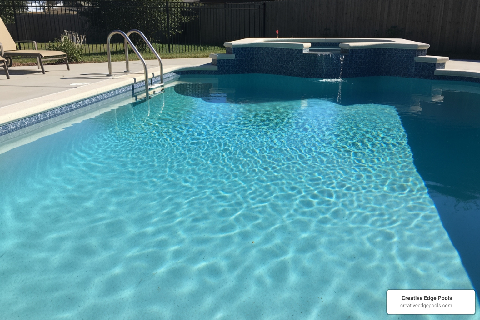 Tahoe Blue water appearance - Quartz pool finish