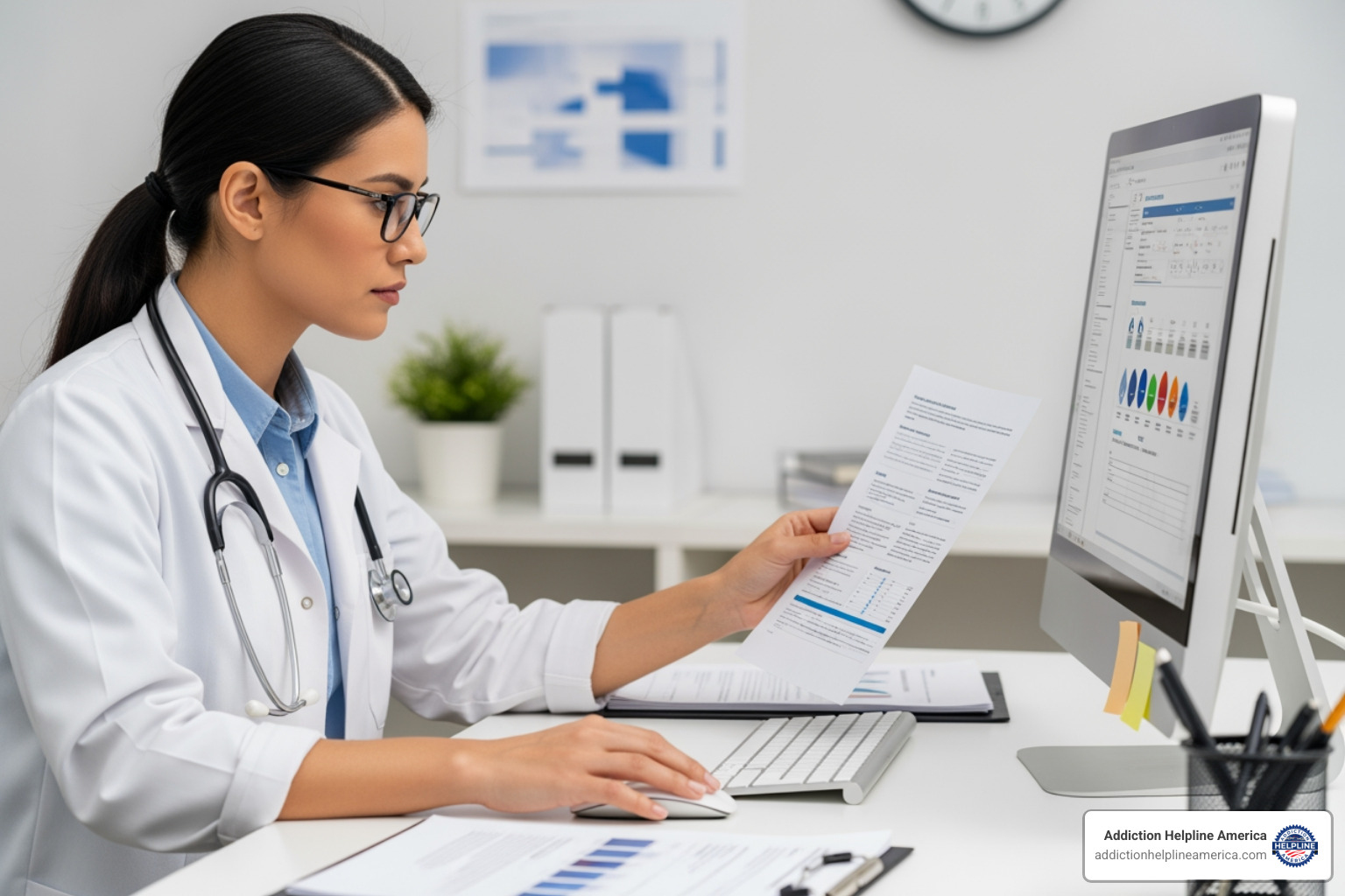 clinician reviewing research data - list of evidence-based interventions for mental health clinician reviewing research data - list of evidence-based interventions for mental health