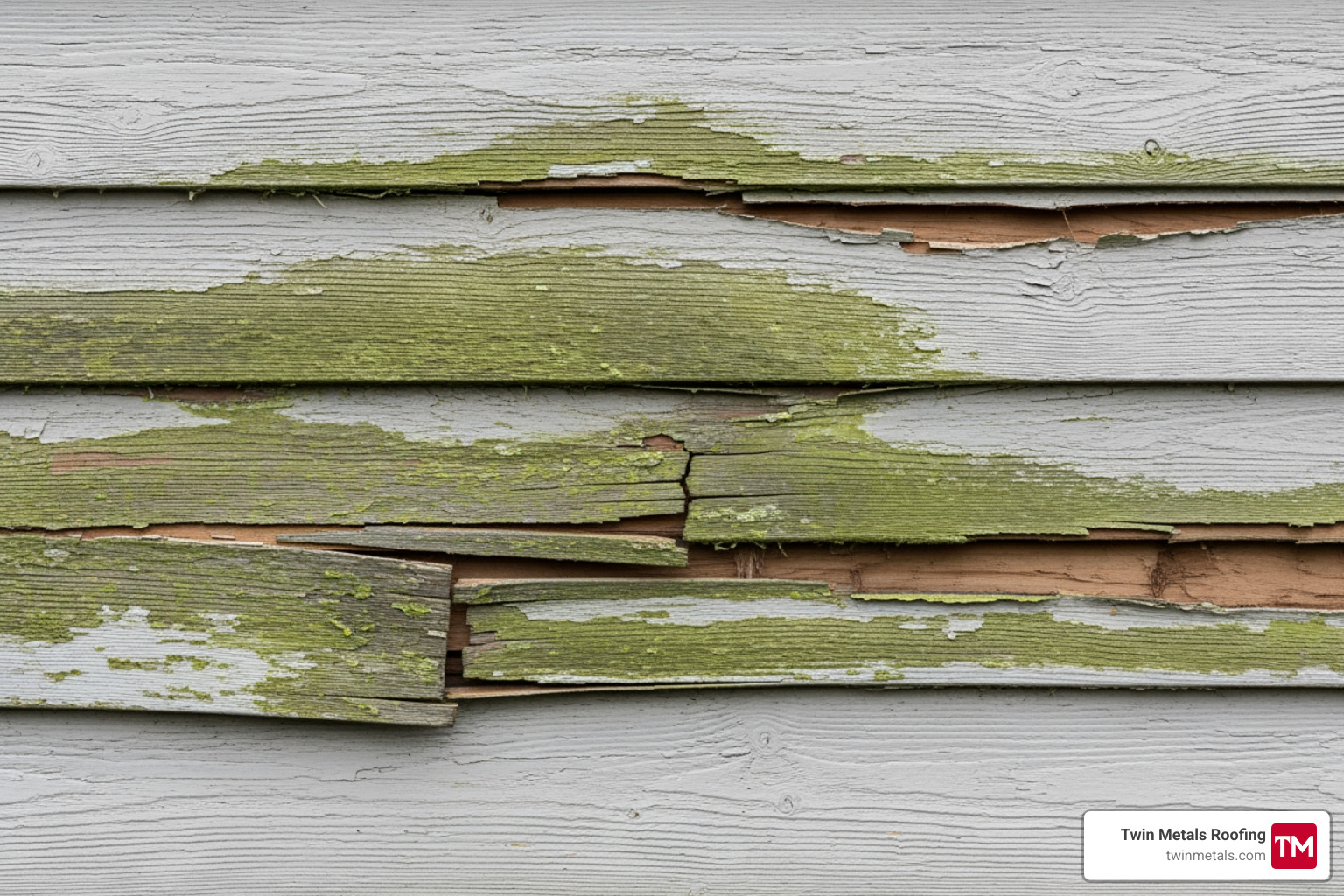 siding with cracks, warping, and visible mold - Exterior siding Lowell siding with cracks, warping, and visible mold - Exterior siding Lowell