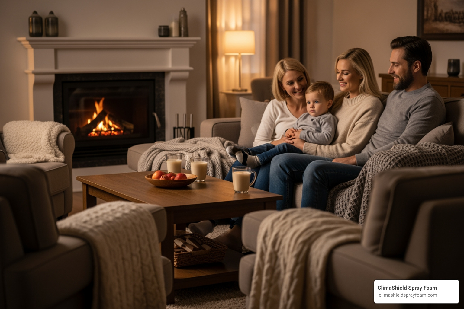 a comfortable home interior with reduced drafts and consistent temperature - spray foam insulation Indiana PA