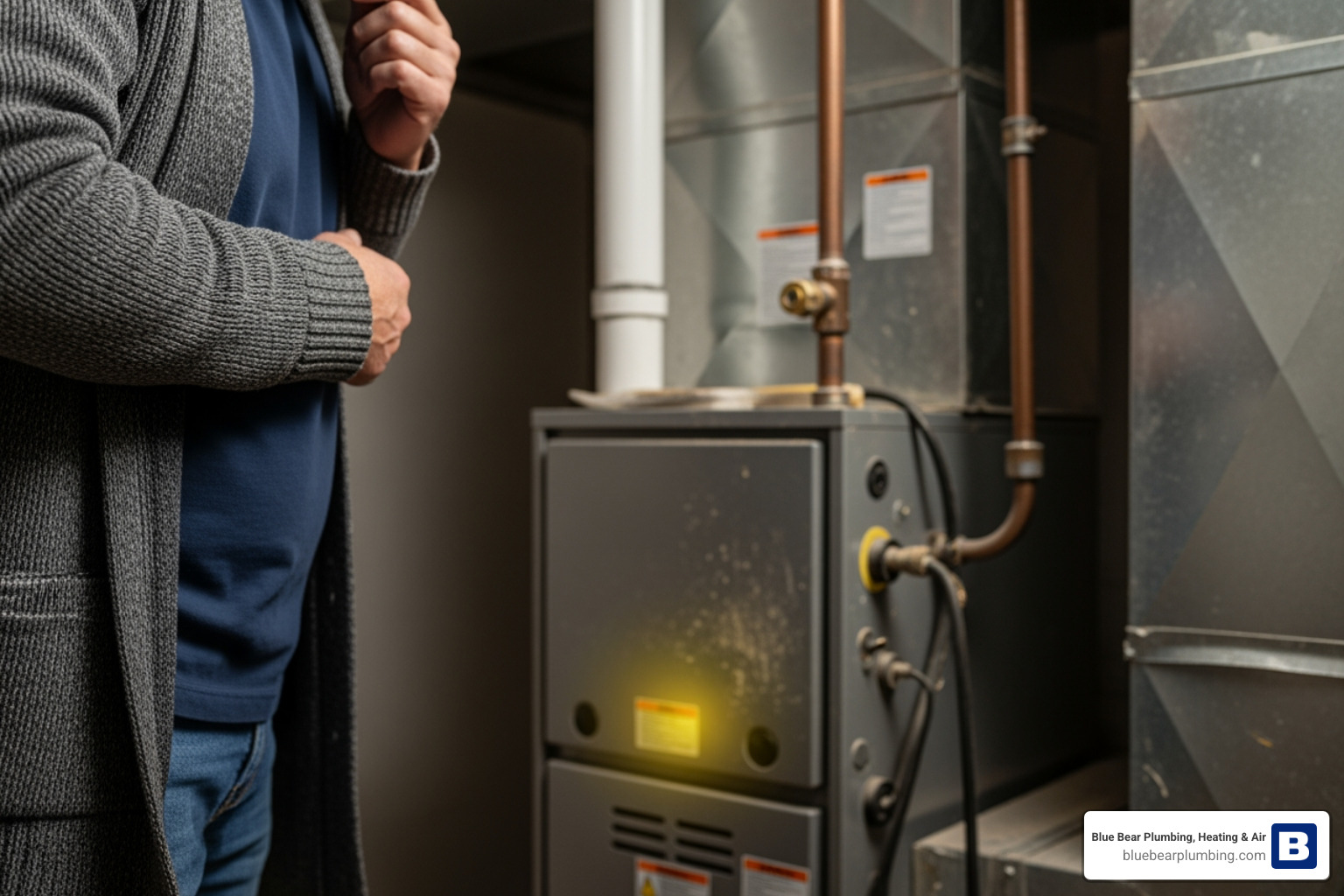 infographic showing common furnace problems including strange noises, cold air from vents, frequent cycling, rising energy bills, dust buildup, and yellow pilot light, with recommended actions for each - furnace repair residential in natick, ma infographic showing common furnace problems including strange noises, cold air from vents, frequent cycling, rising energy bills, dust buildup, and yellow pilot light, with recommended actions for each - furnace repair residential in natick, ma