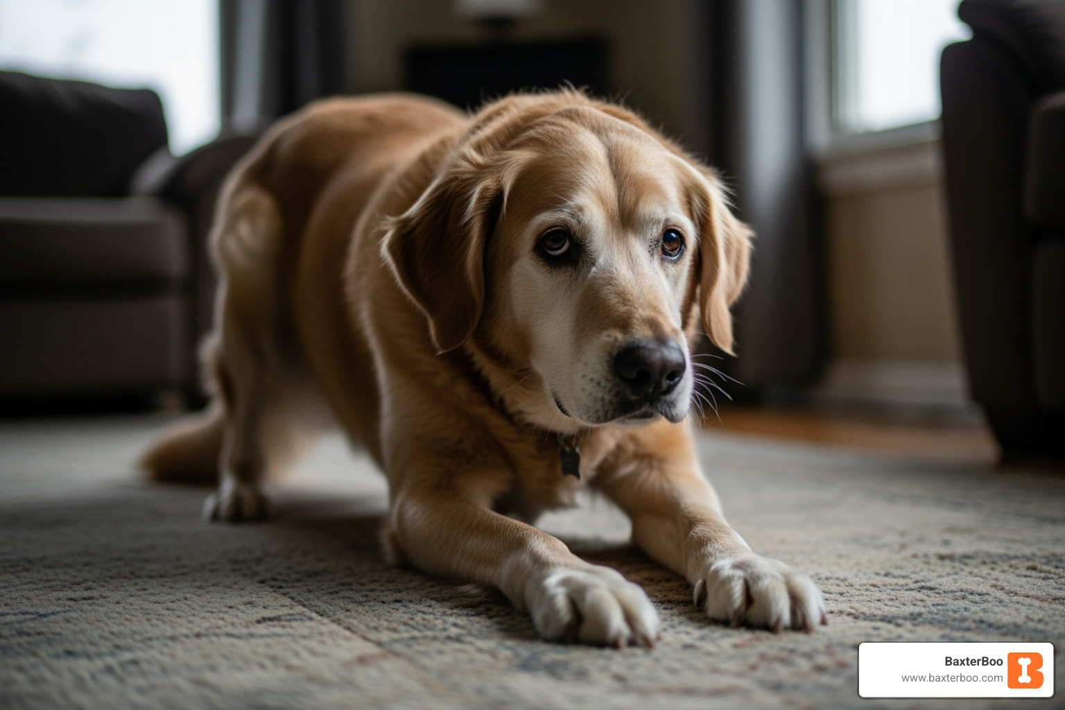senior dog struggling to stand - joint care for pets